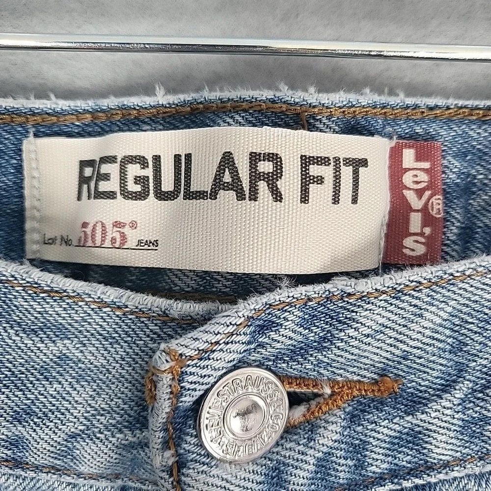 Levi's 505‎ Jeans Men's 38x29 Blue Cotton Denim Regular Fit Straight Leg Casual
